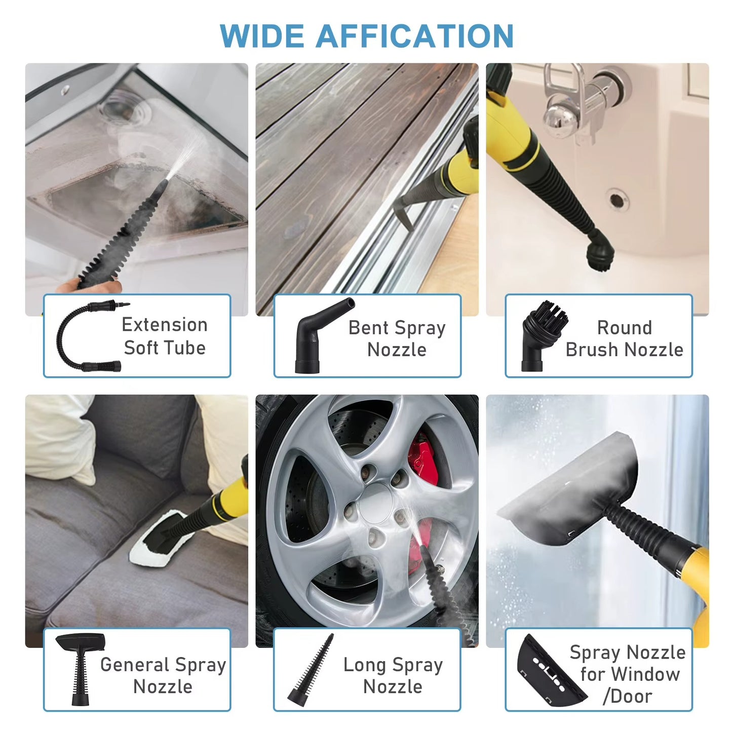 High Pressure Steam Cleaner Chemical Free Multifunctional
